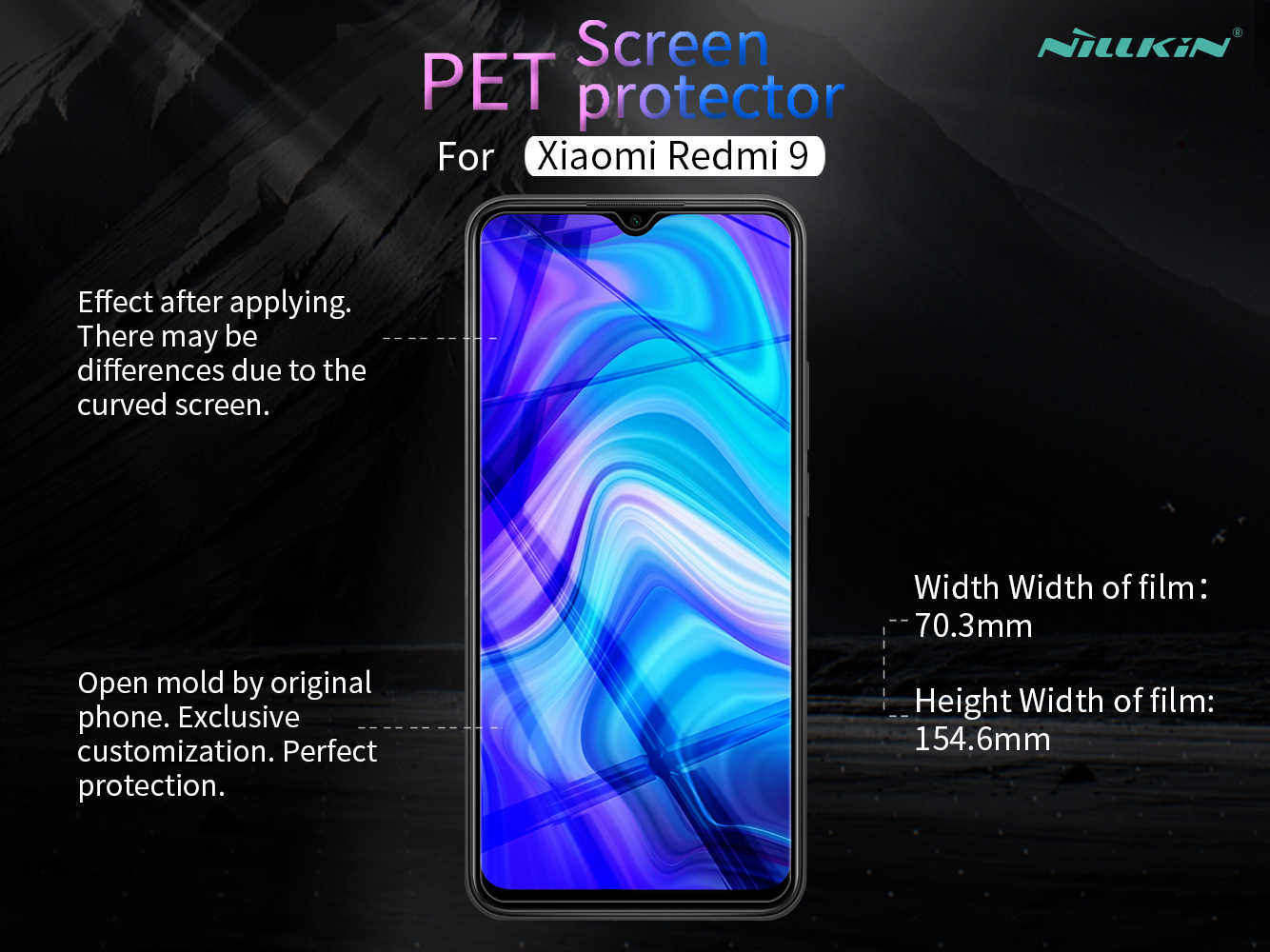 NILLKIN-Matte-Anti-Fingerprint-PET-Soft-Screen-Protector-for-Xiaomi-Redmi-9-Non-original-1710359-6